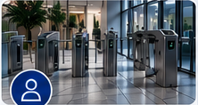Torniquetes para control de acceso de personas
