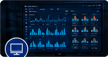 Panel de software de gestión y monitoreo